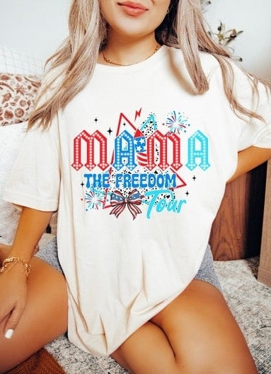 Mama the freedom tour FRONT 37564 DTF transfer