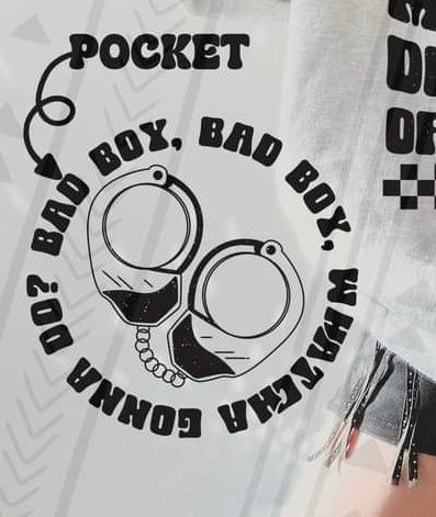 Bad boy bad boy pocket 33395 DTF transfer