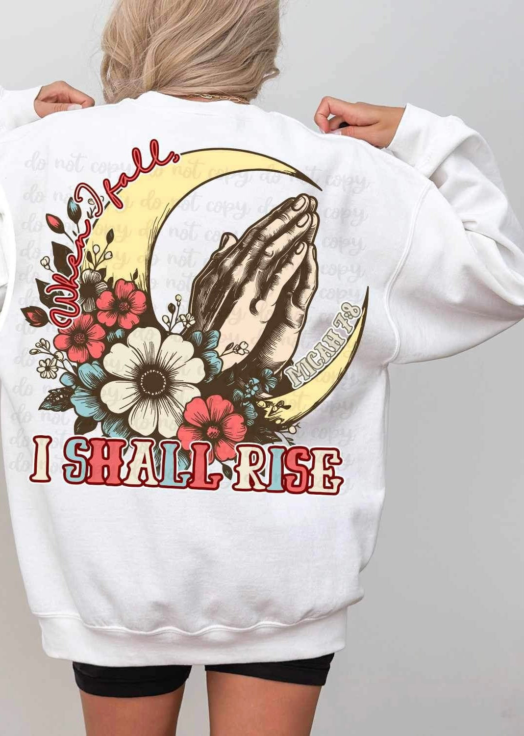 When i fall i shall rise 20590 DTF transfera