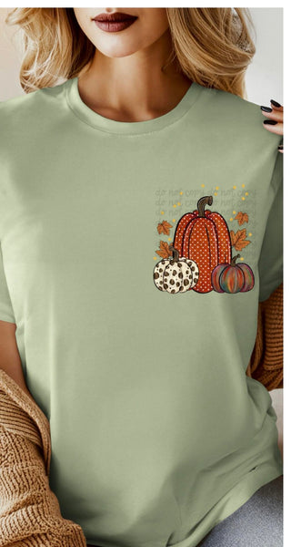 Fall is in the air POCKET pumpkin trios 36709 DTF transfer