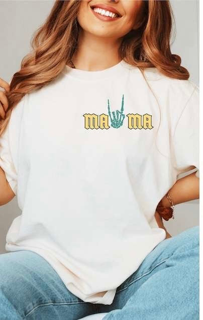 Mama yellow green 27515 DTF transfer