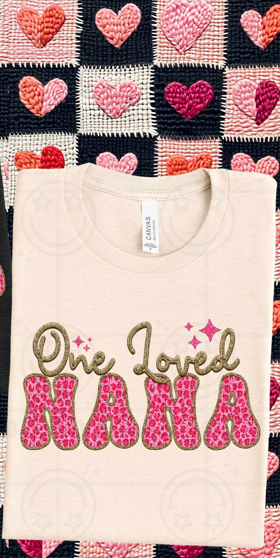 One loved nana pink leopard (HW) 75801 DTF transfer