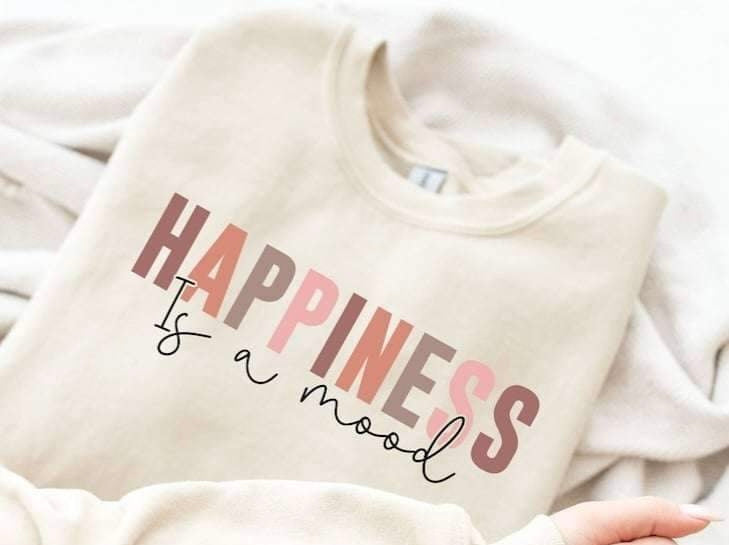 Happiness is a mood 20420 DTF transfer