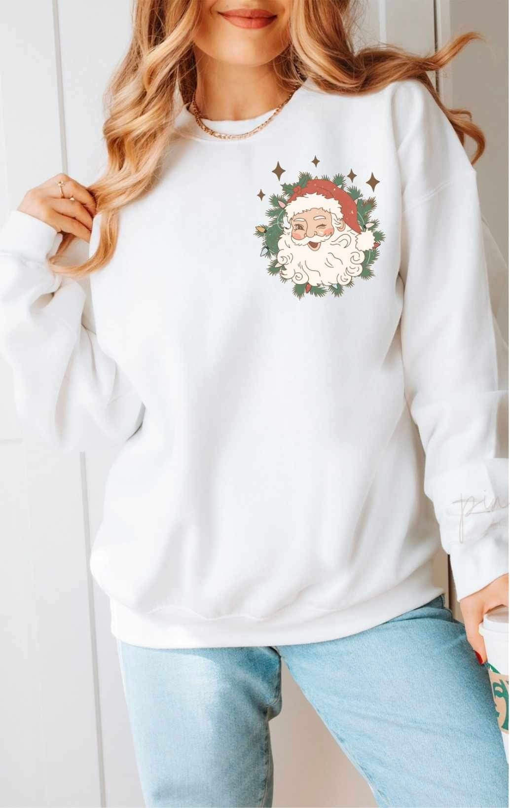 Retro santa POCKET 16171 DTF Transfer