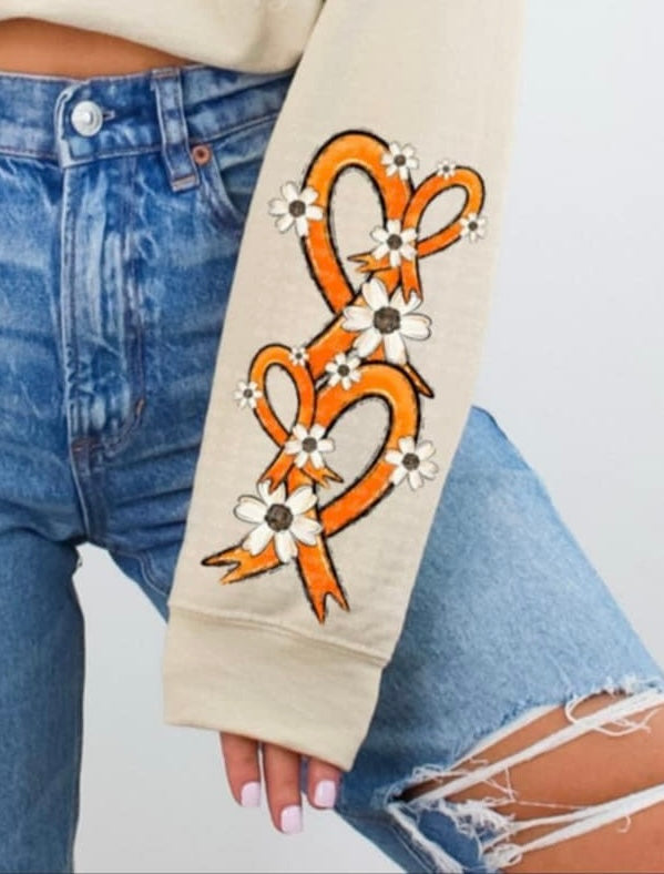 MS warrior sleeve 85812 DTF transfer