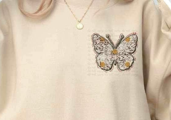 butterfly with yellow dots 23477 DTF transfer