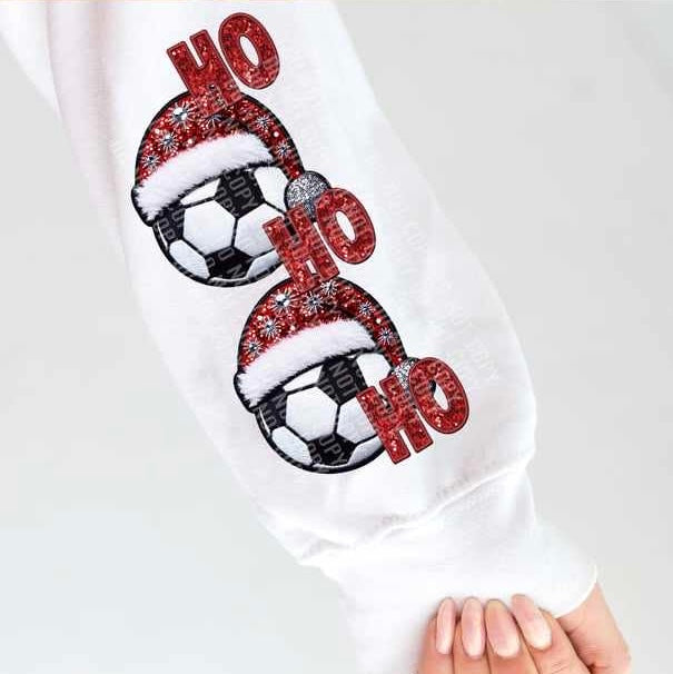 Ho ho ho soccer sleeve 62707 DTF transfer