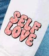 Self love pink checkered 20097 DTF Transfers