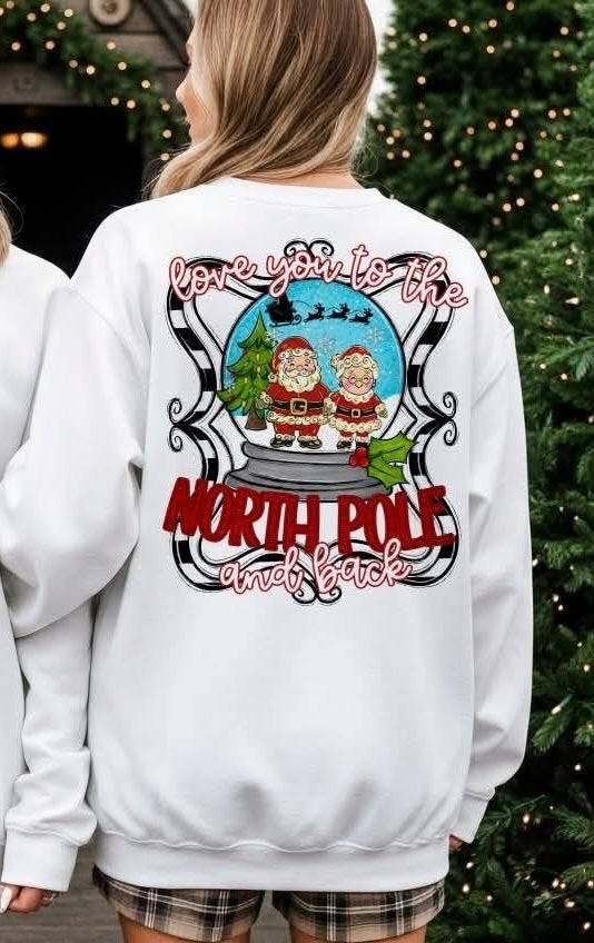 Love you to the North Pole and back (s&g) DTF transfer