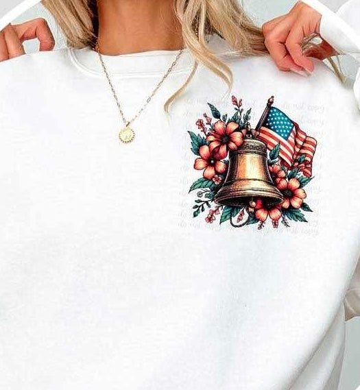 patriotic bell 27941 DTF transfer