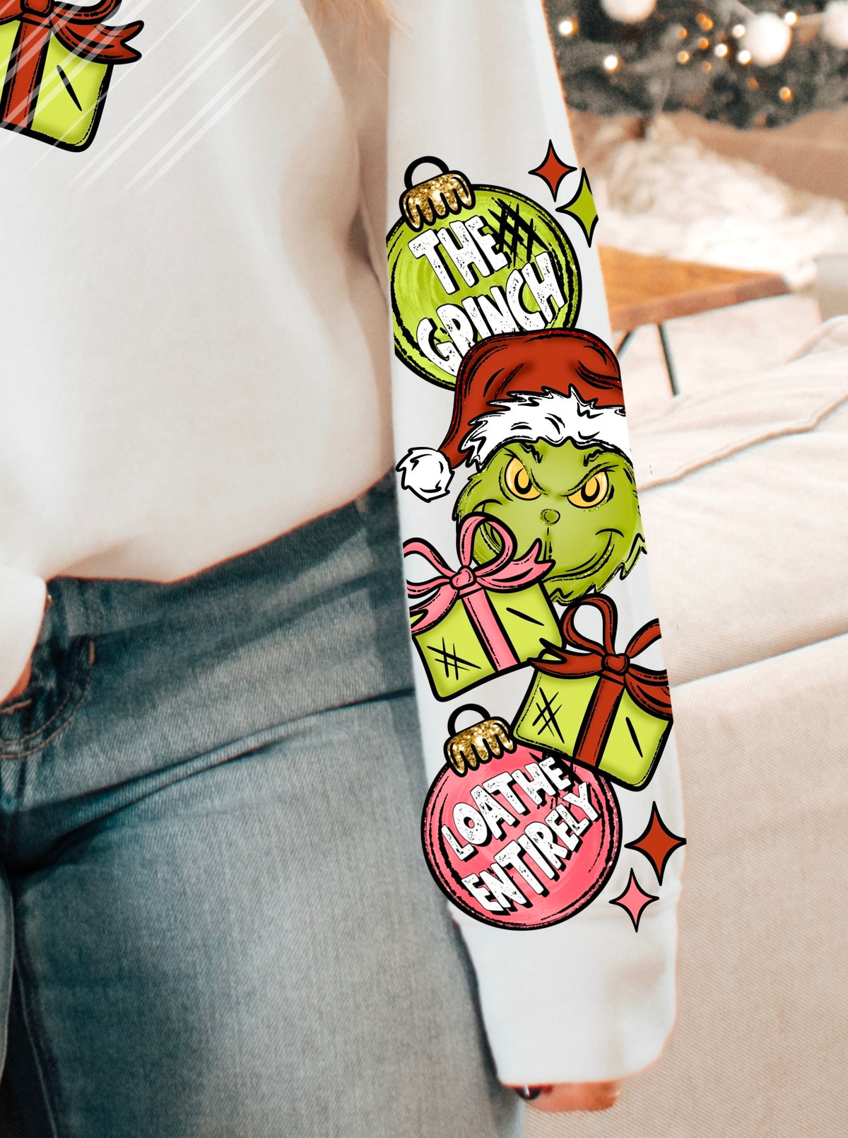 Stealing Christmas sleeve (semi exclusive) DTF transfer