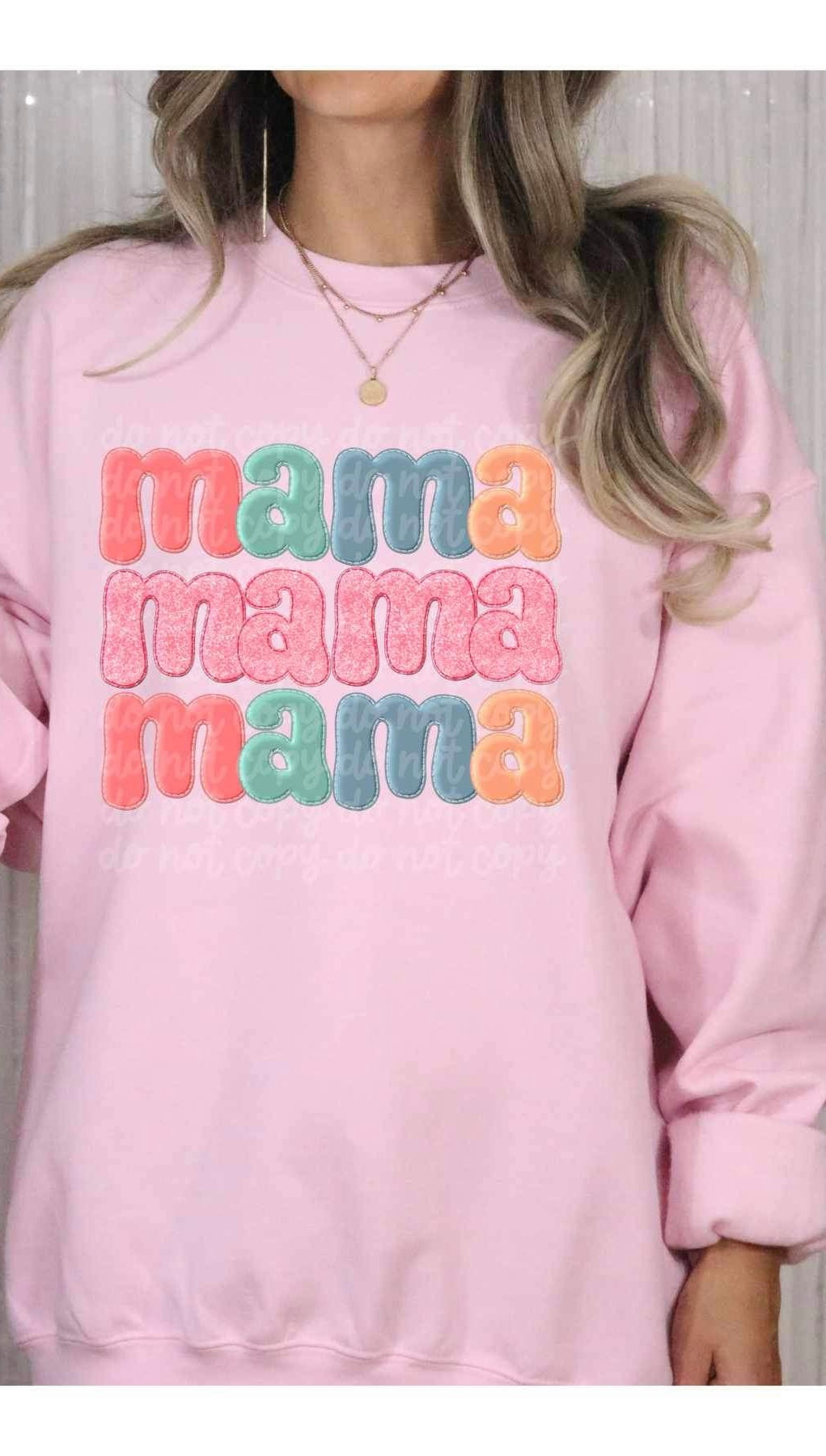 Mama colorful stacked (VIRGO) 19324 DTF Transfer