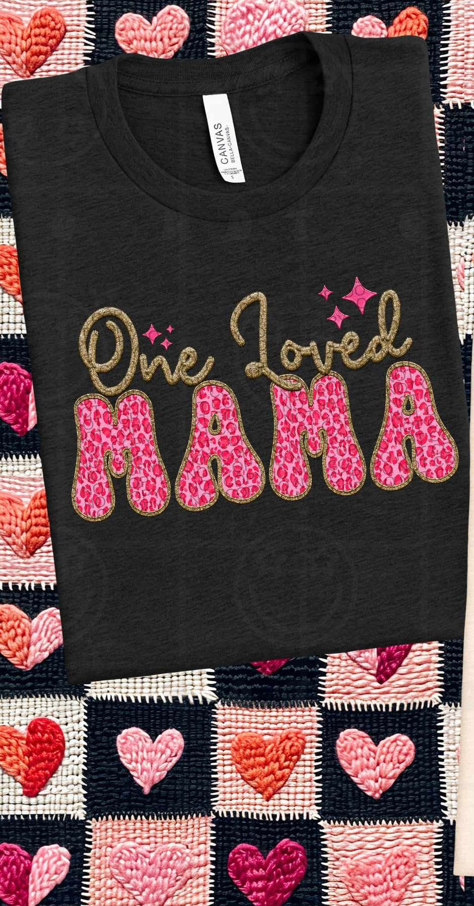 One loved mama pink leopard (HW) 75816 DTF transfer