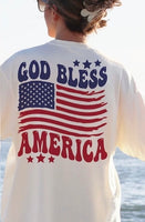 God bless america flag 32513 DTF transfer