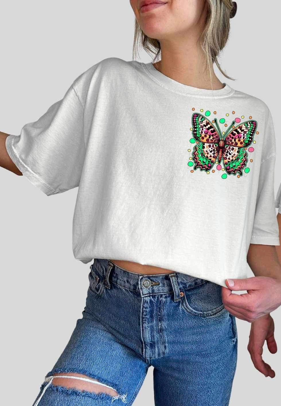 colorful butterfly 19058 DTF TRANSFER