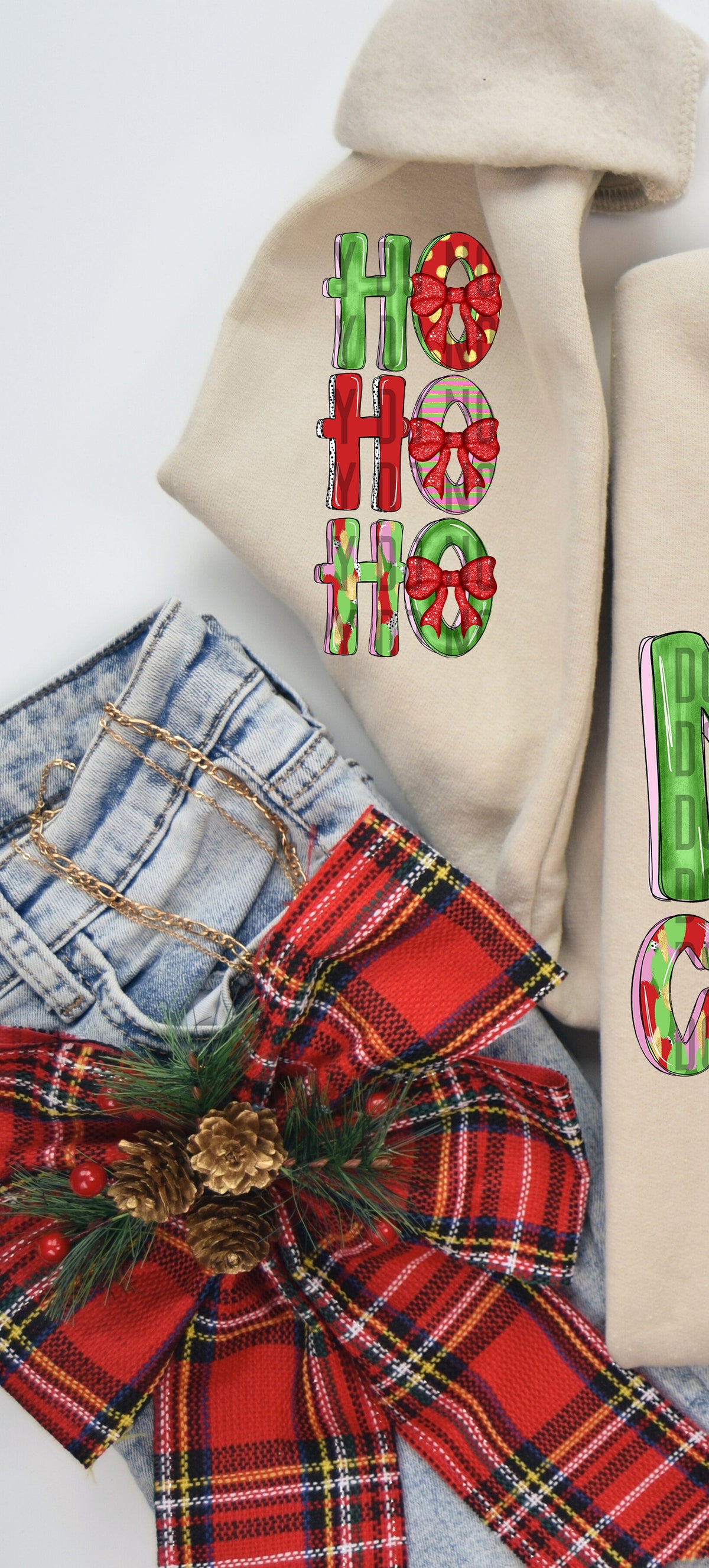 Merry Merry Christmas (Sleeve Print) 69048 DTF transfer