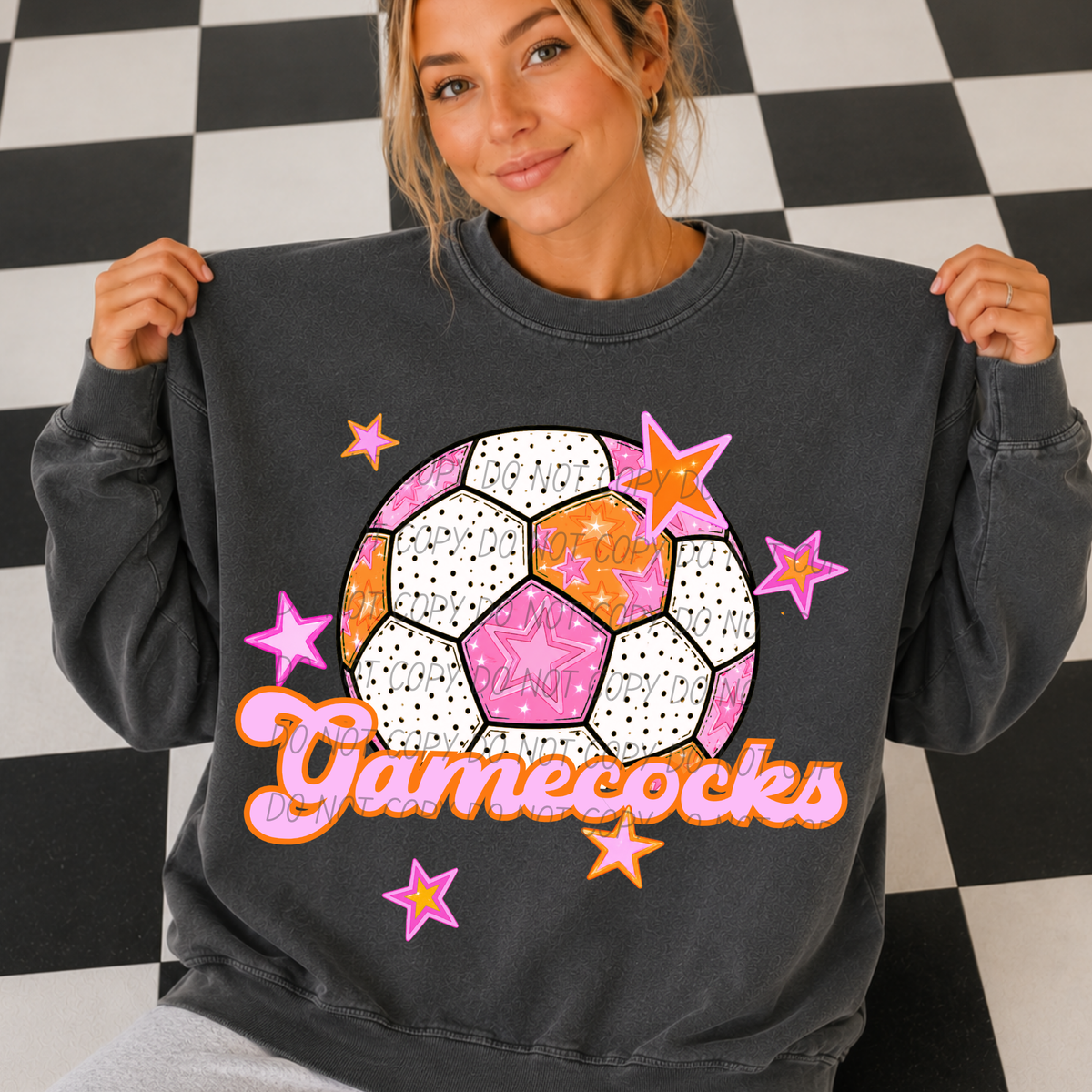 Gamecocks pink soccer (City) DTF transfer