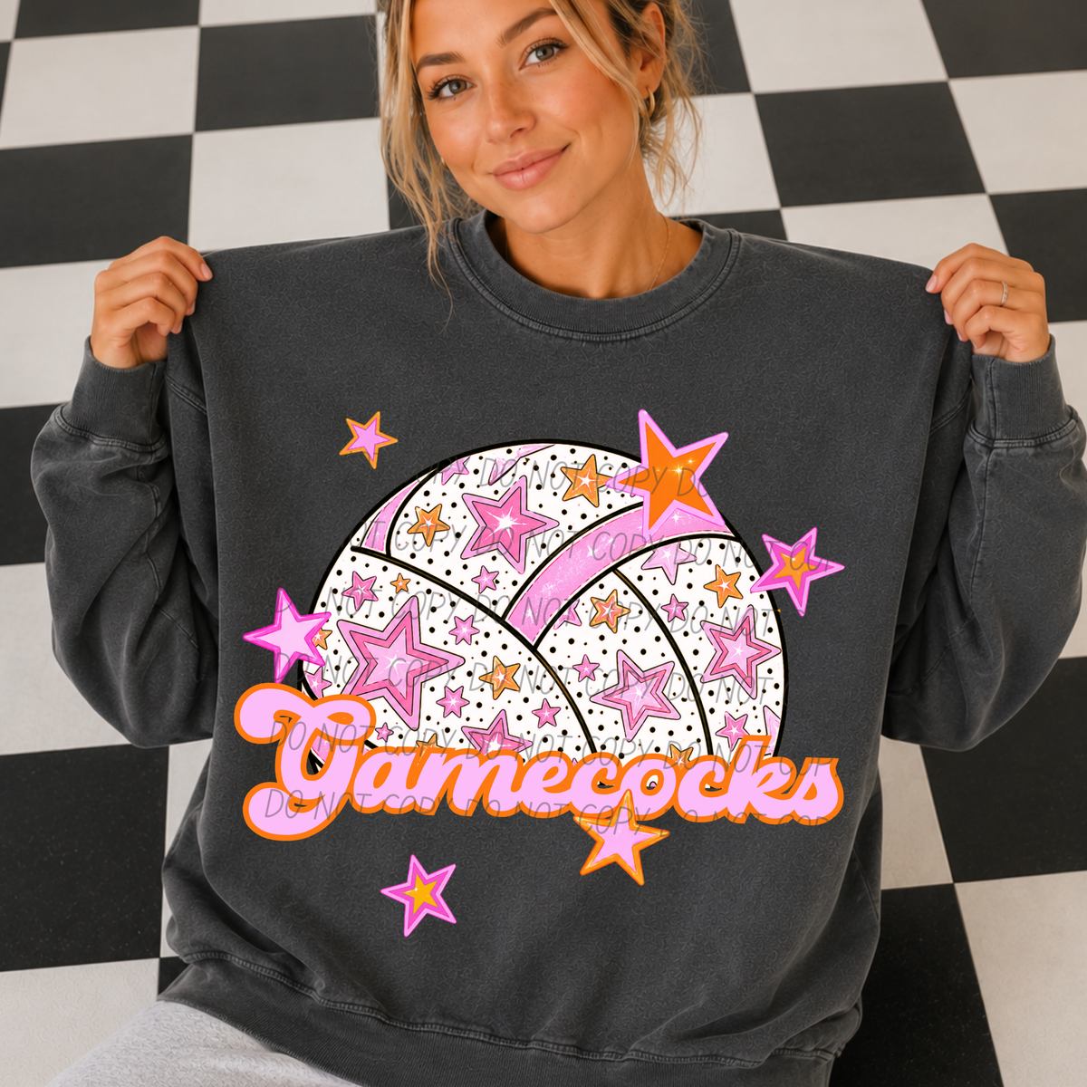 gamecocks pink volleyball (city) DTF transfer