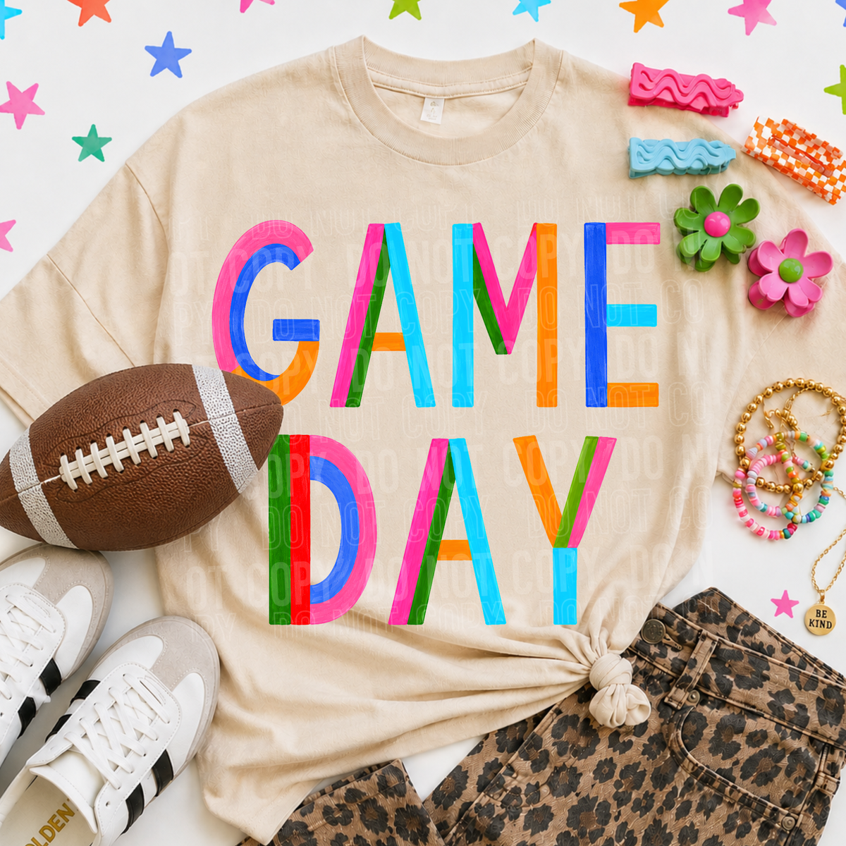 Game day color block (SBB) DTF Transfer