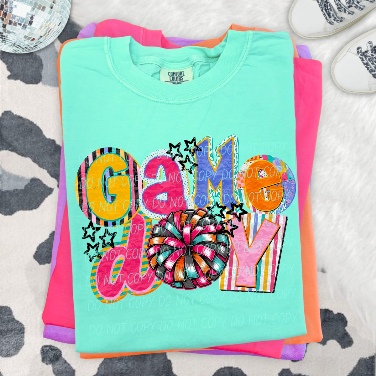 Game day pompom magazine font (City) DTF Transfer