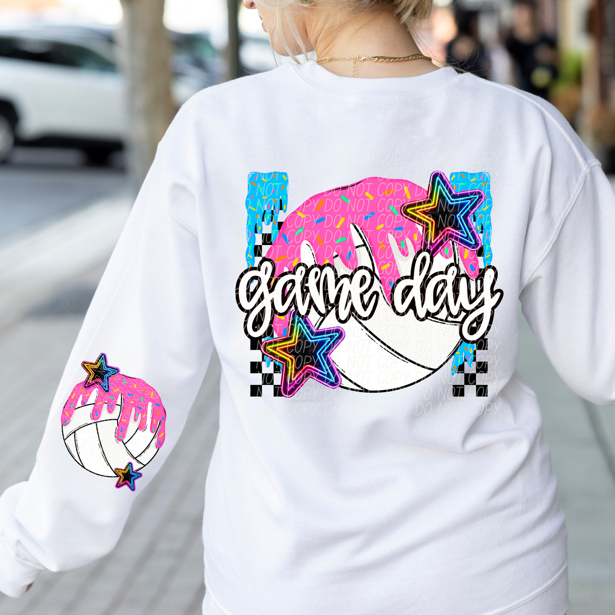 Game day volleyball drip (CITY) DTF transfer