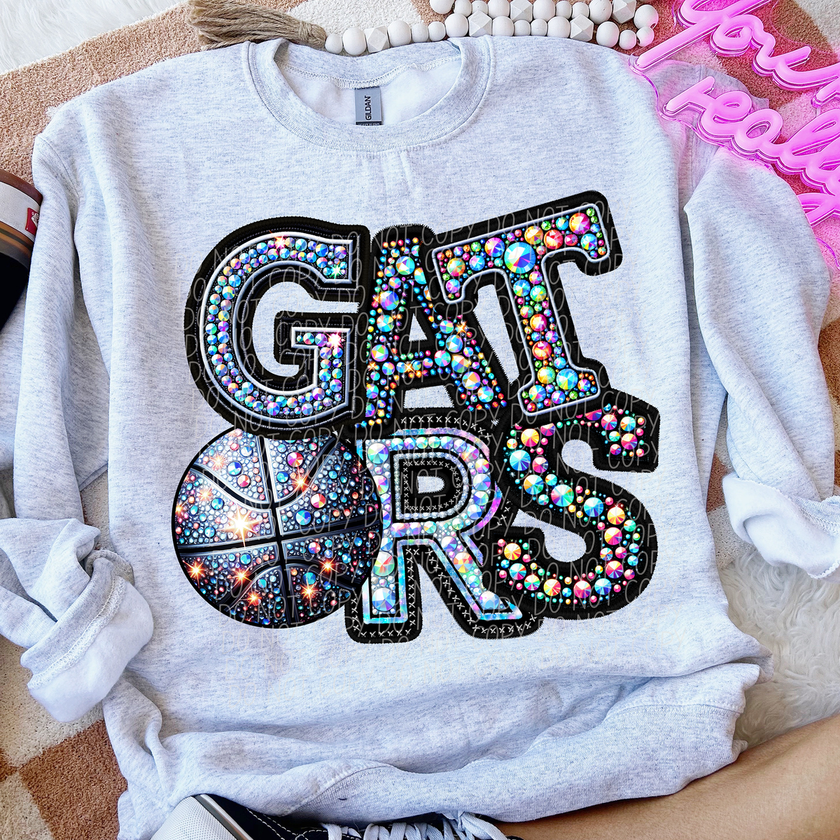 Gators Basketball Rhinestone (CITY) 66528 DTF transfer