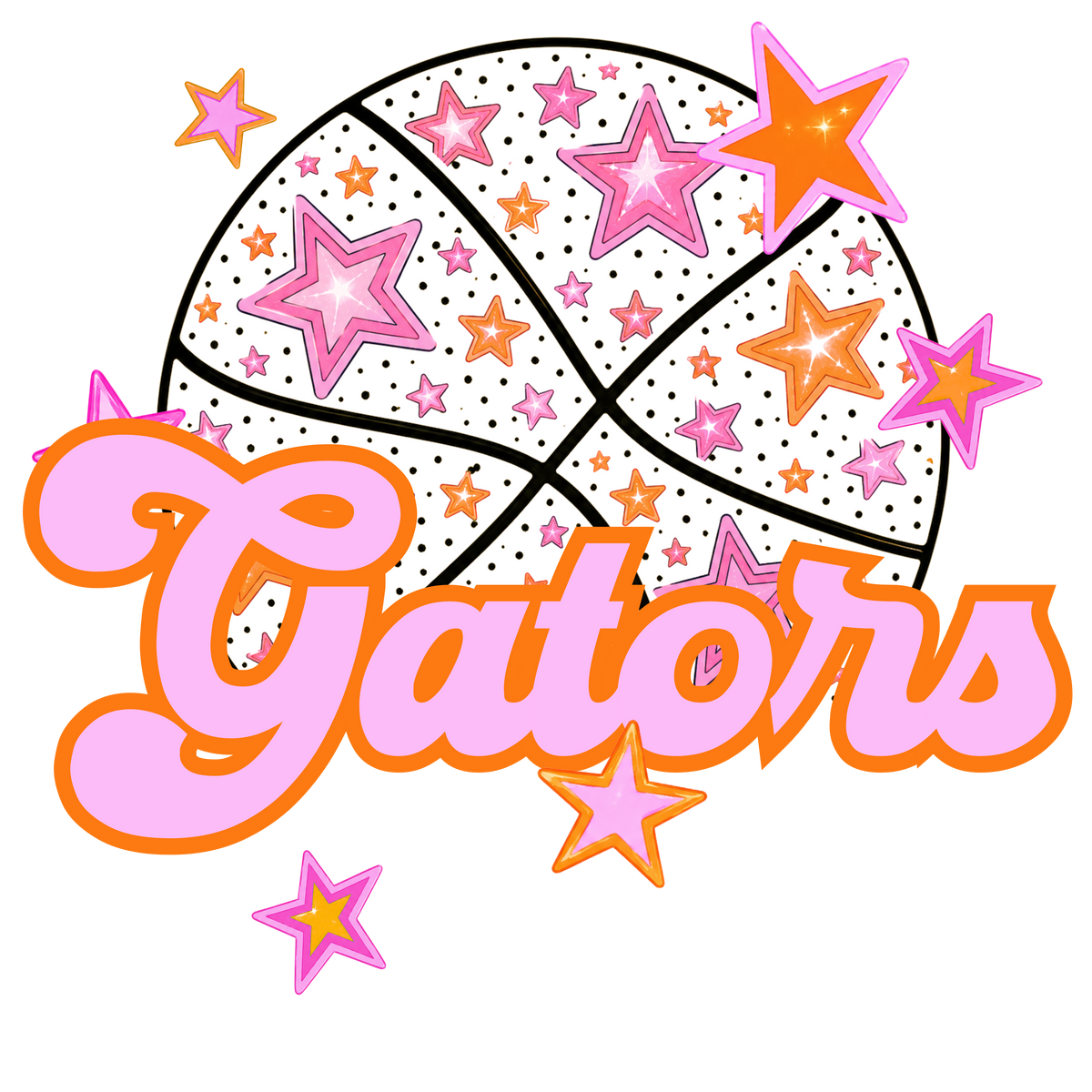 gators pink basketball (city) DTF transfer