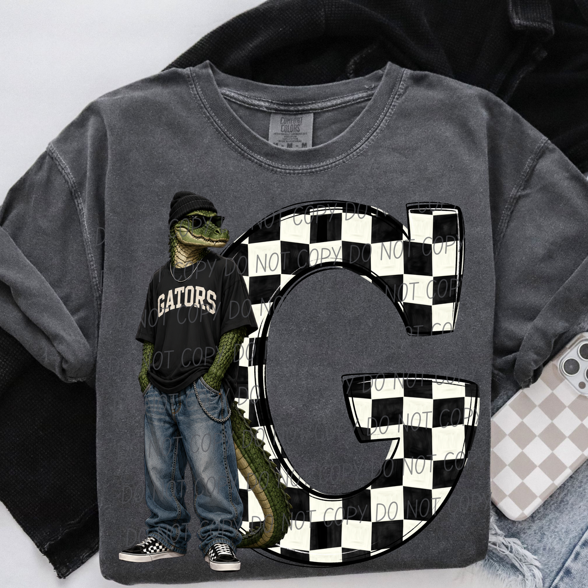 Gators sideline sweatshirt mascots (City) DTF Transfer