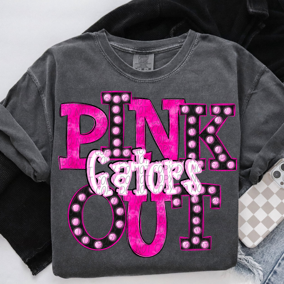 Gators Pink Out Marquee (City) 113012 DTF transfer