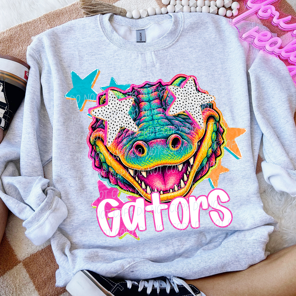 gators pop art with stars (CITY) DTF Transfer