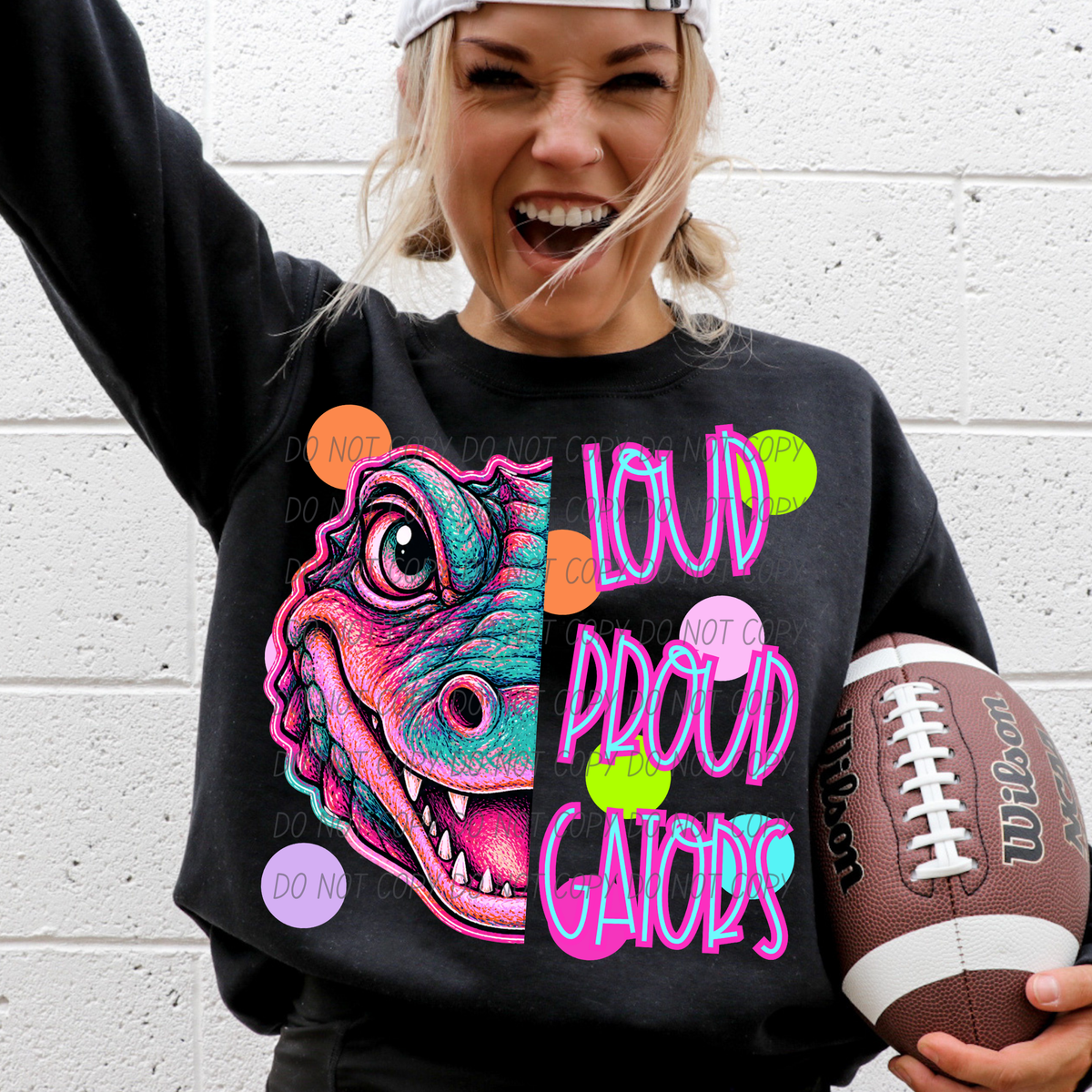 gators loud proud polkadots (city) DTF transfer