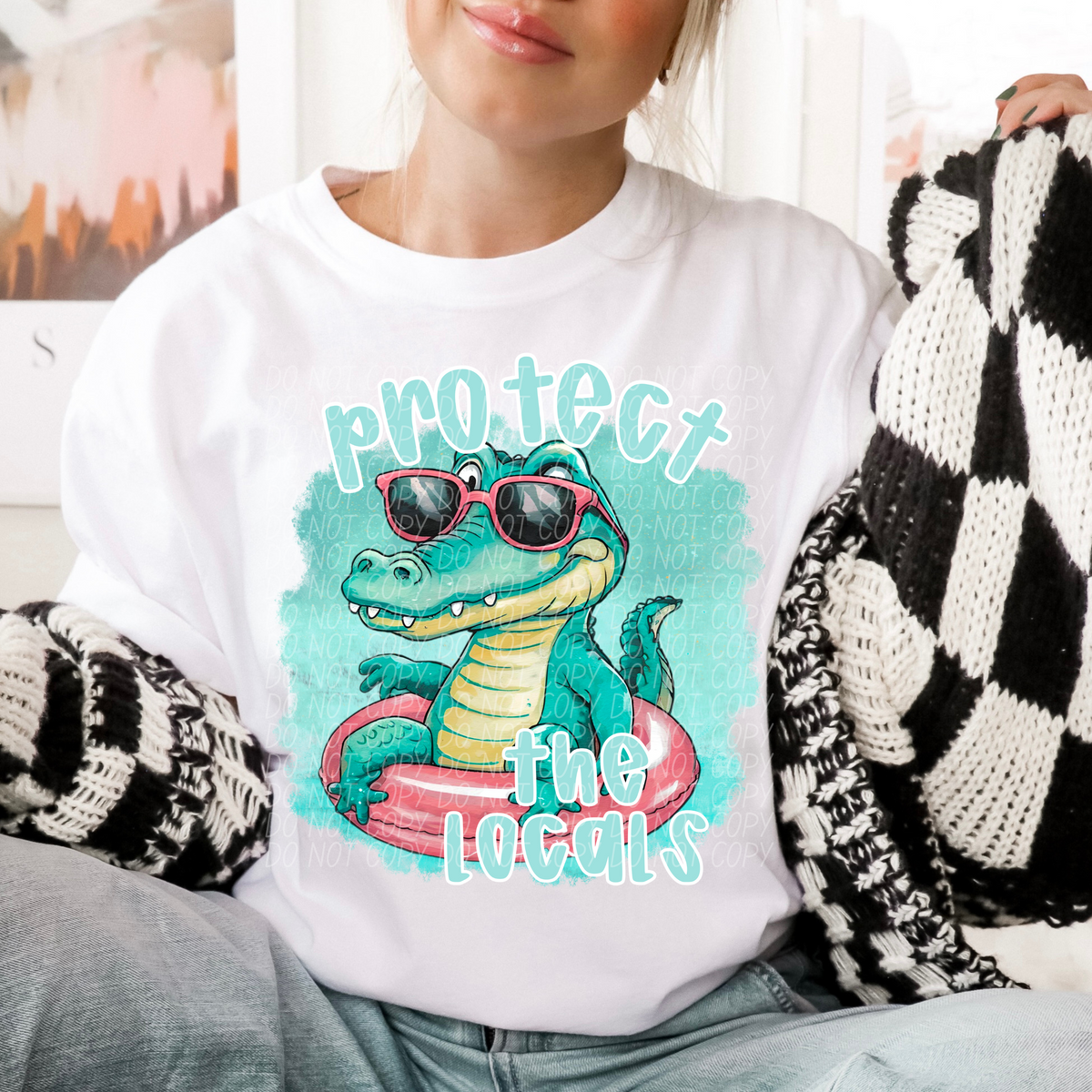 protect the locals alligator (CITY) DTF transfer