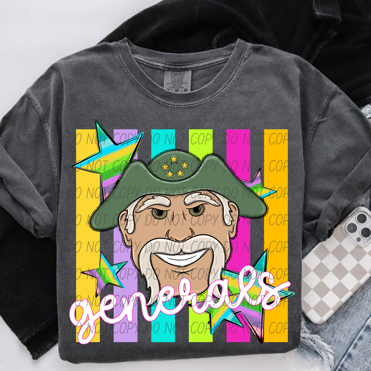 Generals neon strips (City) DTF Transfer