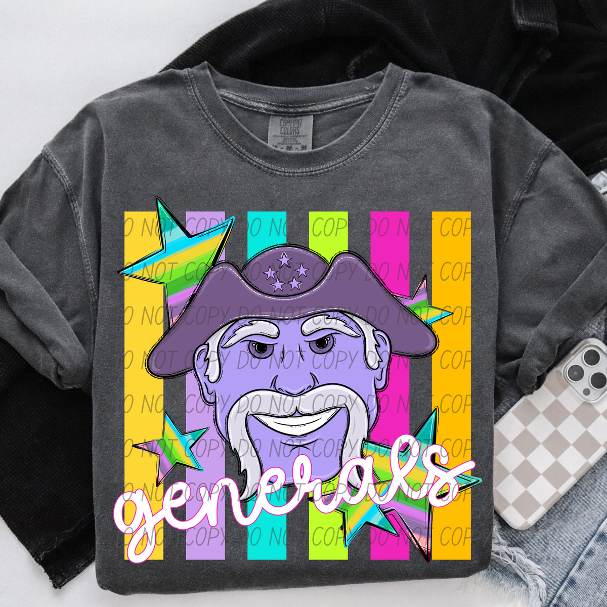 Generals purple neon (City) DTF Transfer