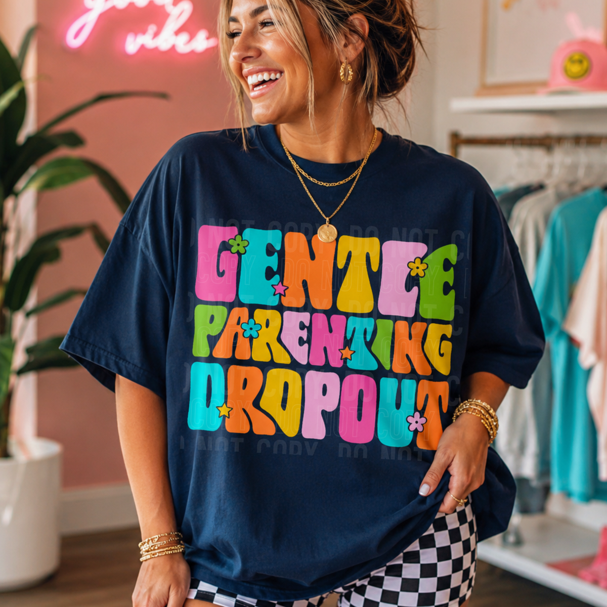 Gentle parenting dropout RAINBOW (SBB) DTF Transfer