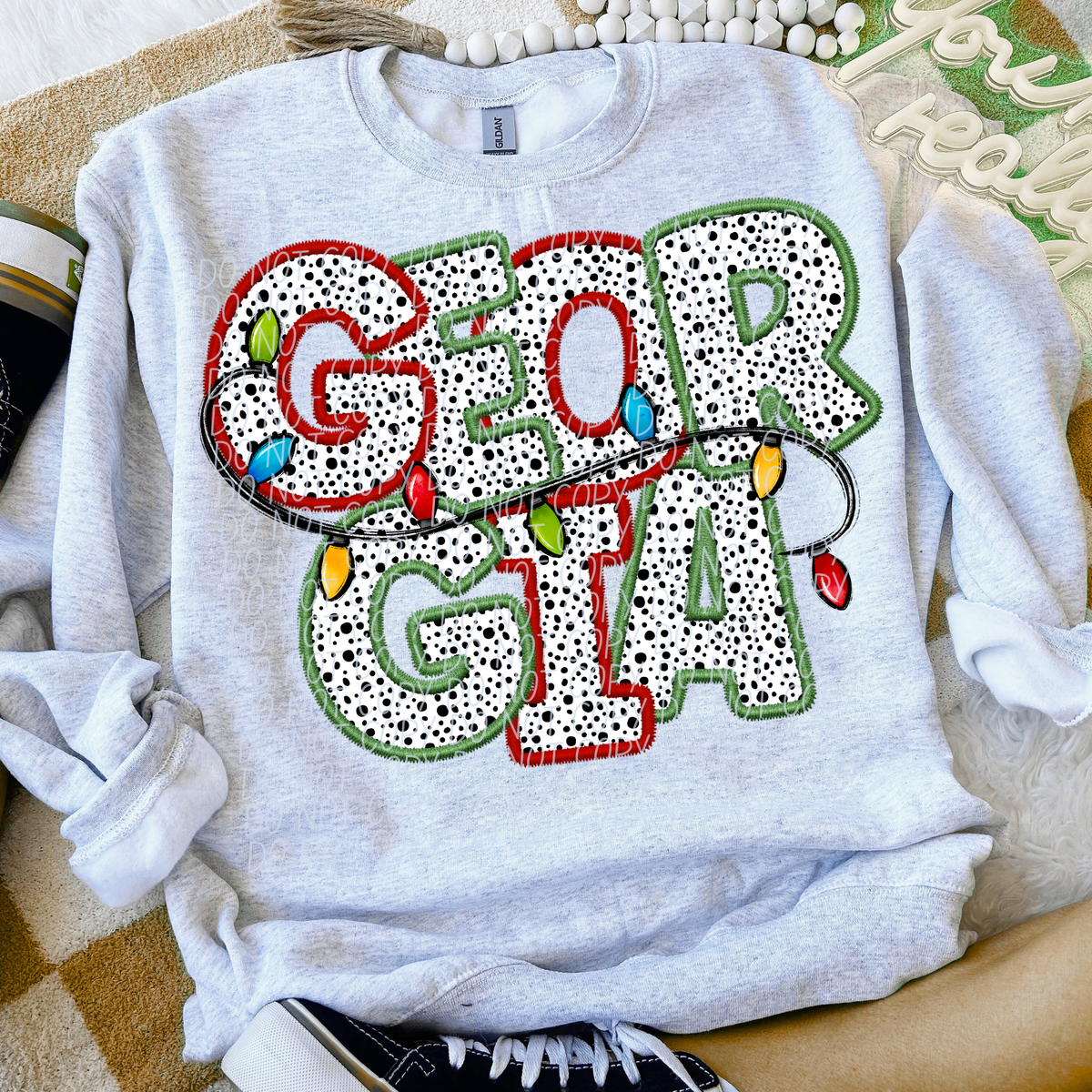 Georgia Christmas Lights (City) DTF Transfer