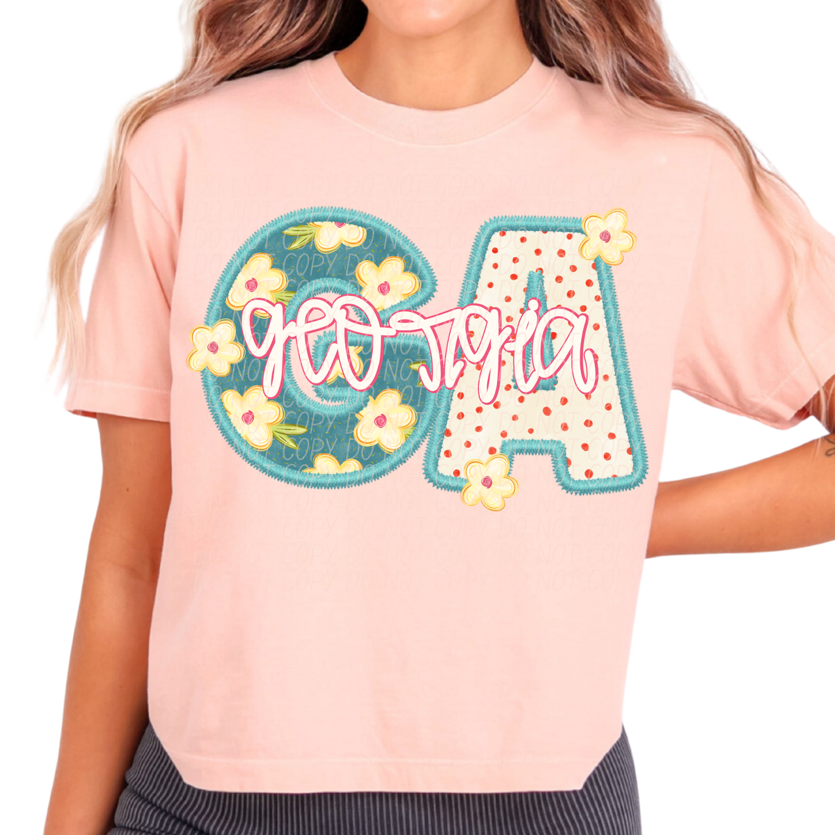 Georgia retro floral (City) DTF Transfer