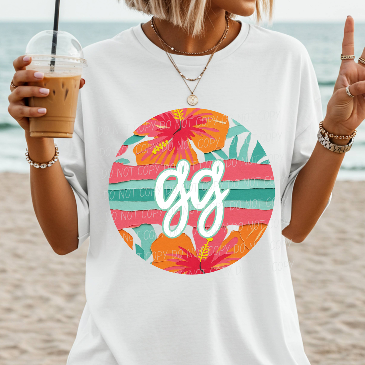 GG tropical circle (City) DTF Transfer