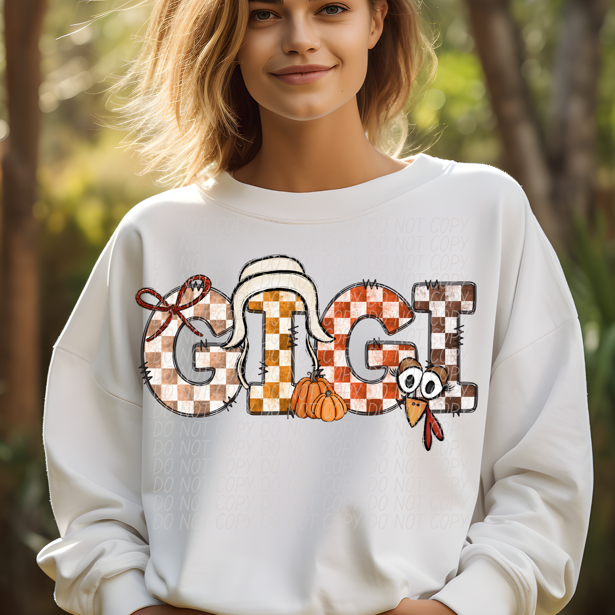 GIGI Fall Picnic Pattern (City) DTF transfer