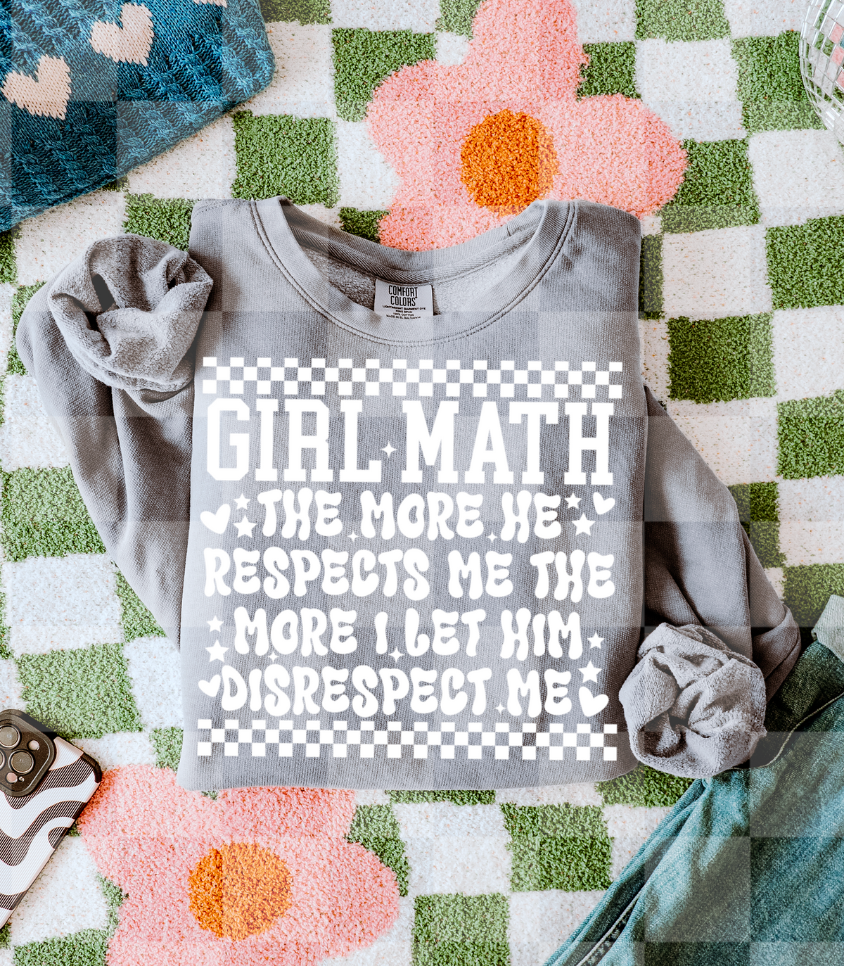 Girl math WHITE (Lyttle) DTF Transfer