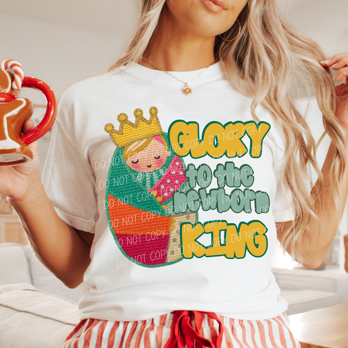 Glory to the Newborn King-GOLD (CITY)DTF Transfer