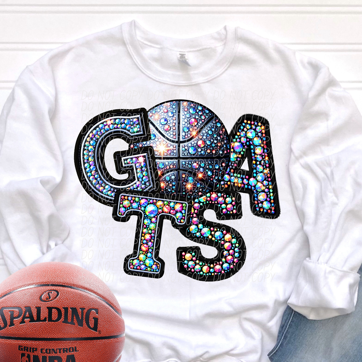 Goats Basketball Rhinestone (CITY) 66530 DTF transfer