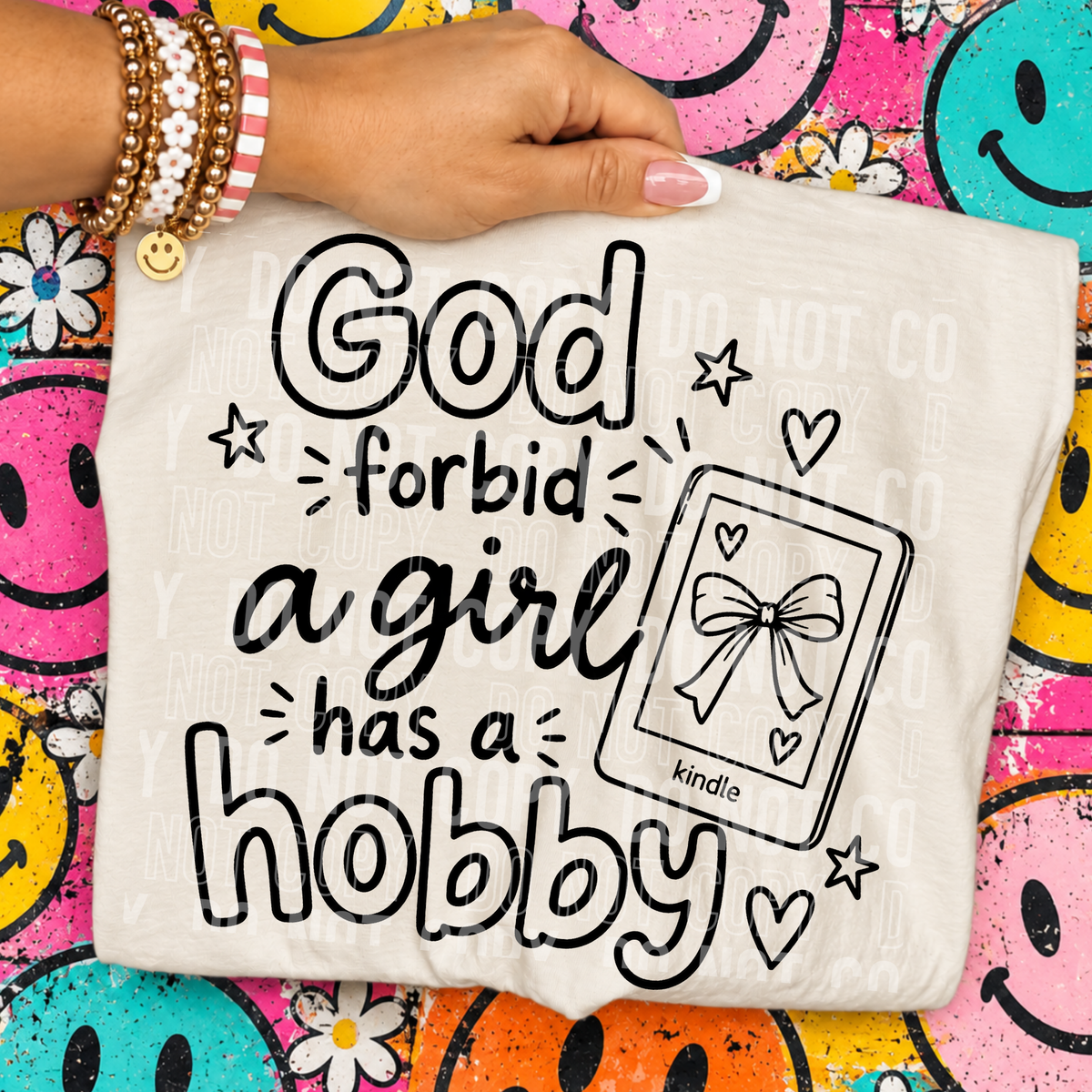 God forbid a girl has a hobby kindle (SBB) DTF Transfer