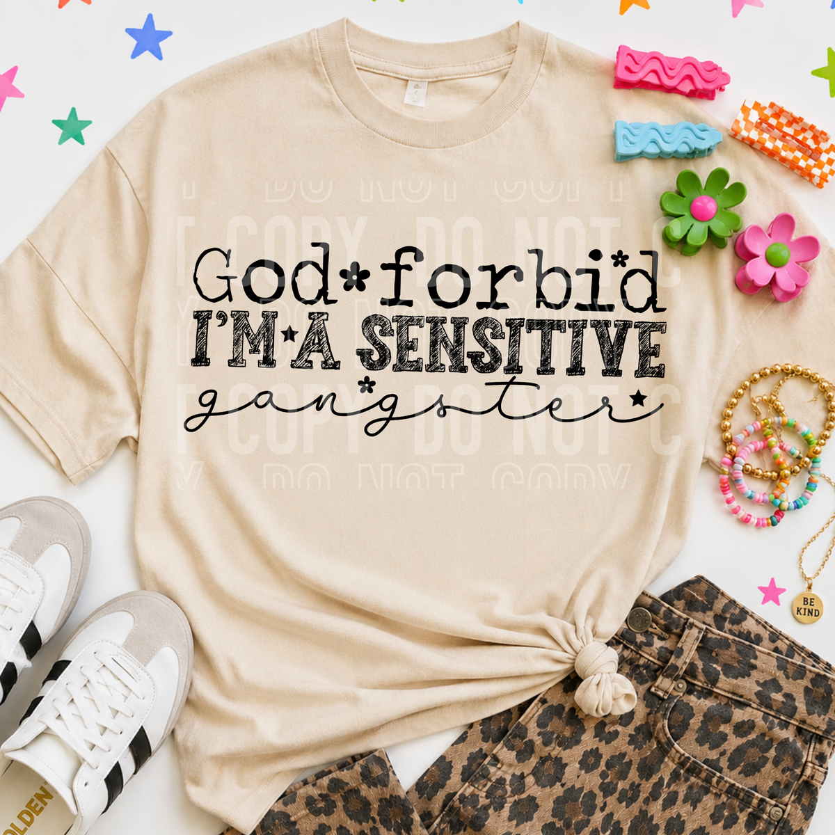 God forbid I'm a sensitive gangster (SBB) DTF Transfer