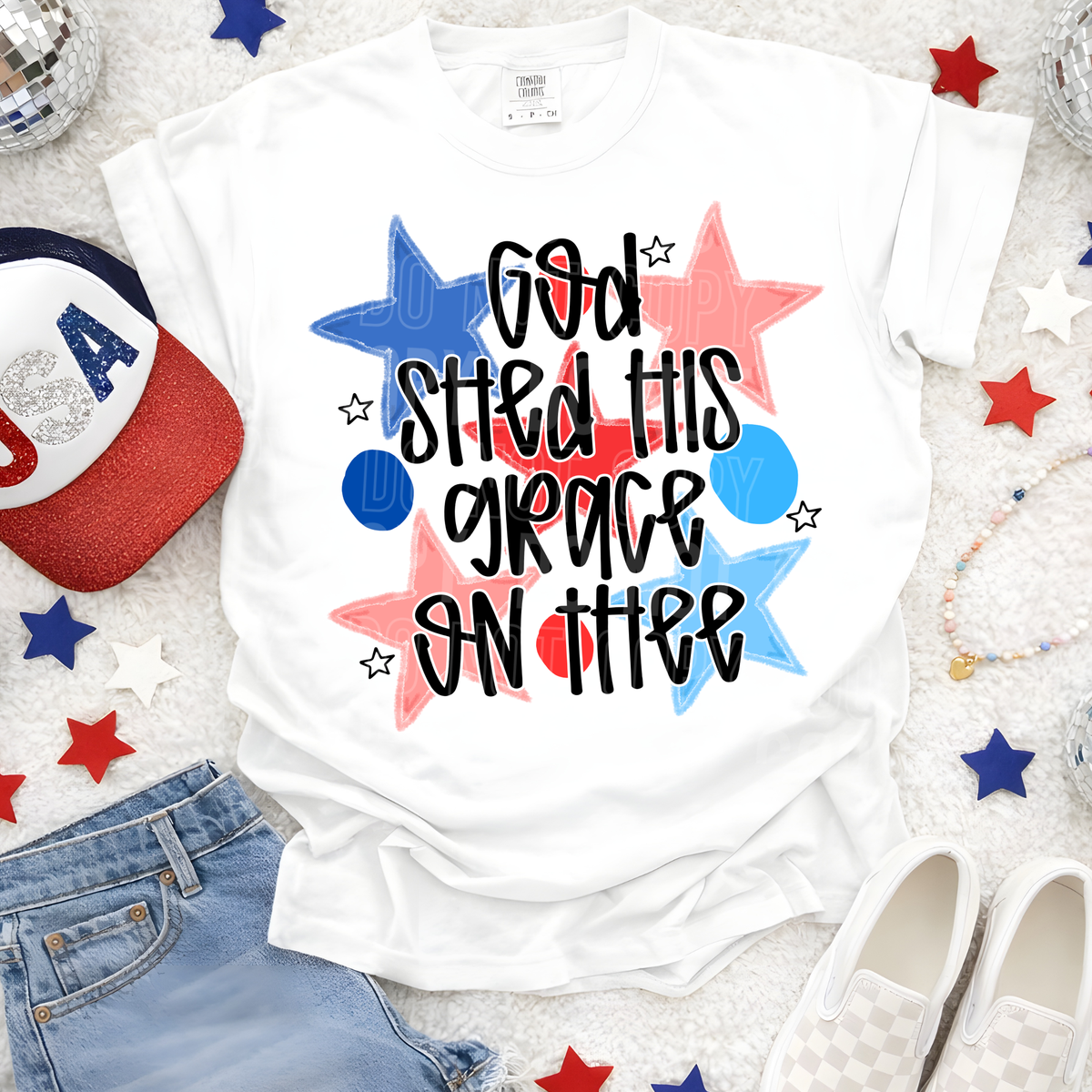 God shed his grace on thee stars (SBB) DTF Transfer