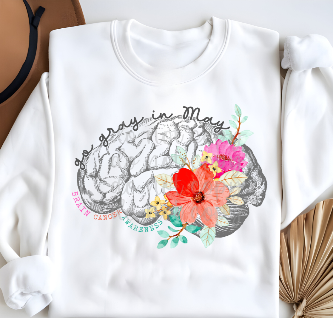 Go Gray in May Brain Cancer Awareness (Parker) 101720 DTF transfer
