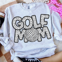 Golf Mom Polka Dots Golf Ball 74199 DTF Transfer