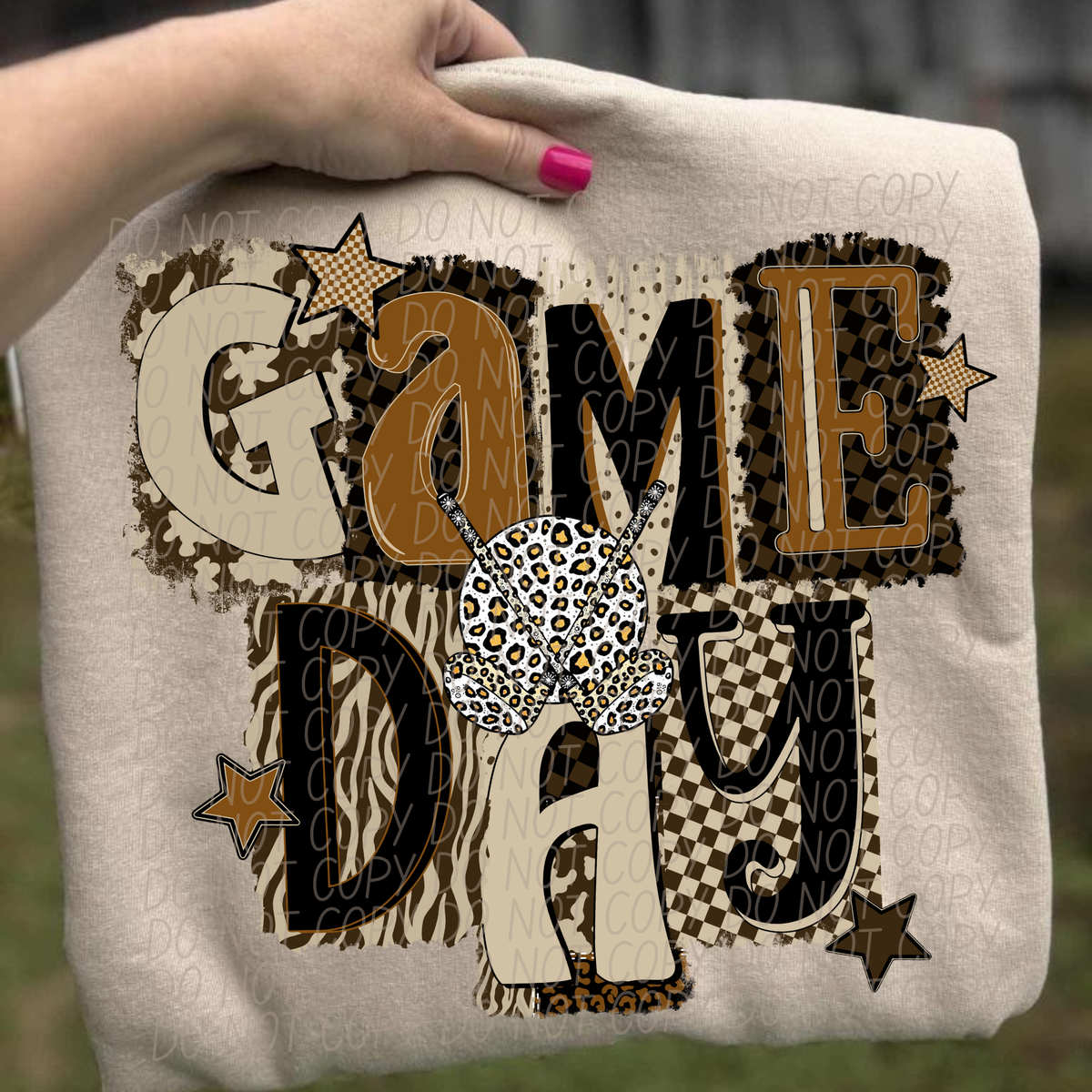 Brown Game Day Golf (City) DTF Transfer