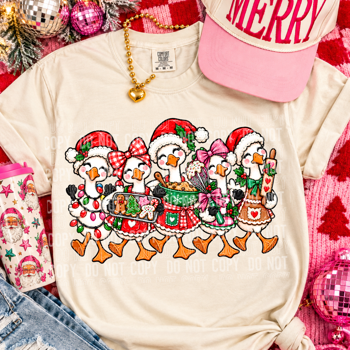 Goose Christmas baking (SBB) DTF Transfer