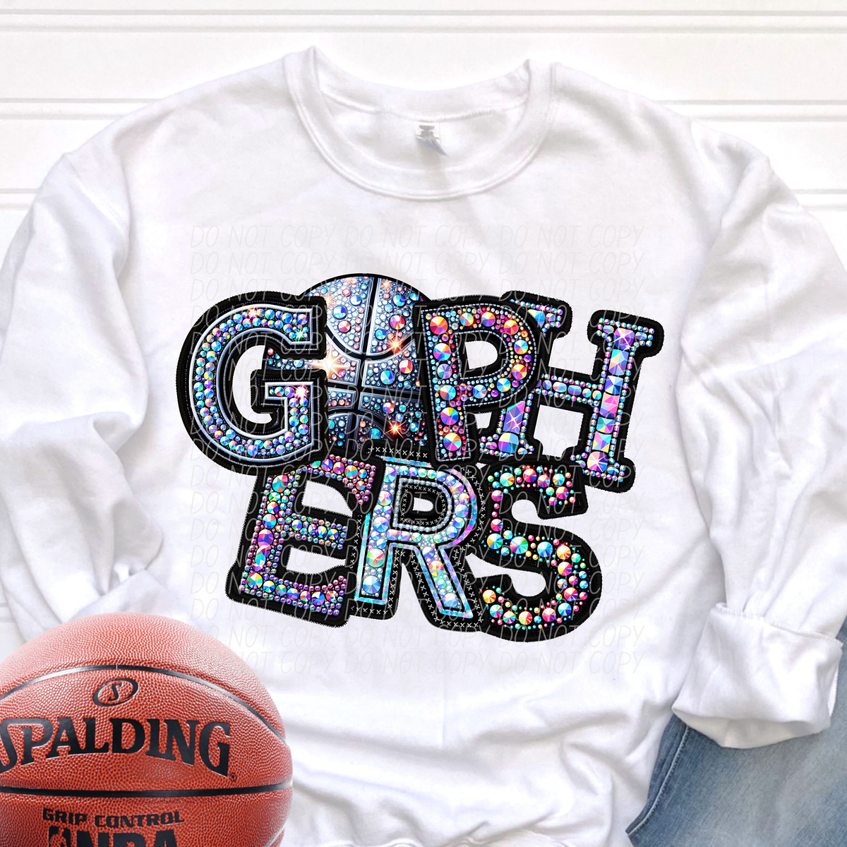 Gophers Basketball Rhinestone (CITY) 66532 DTF transfer